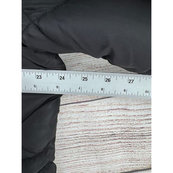 Levis Soft Sherpa Lined Hood Diamond Quilted Parka Jacket Womens XL Black - Picture 11 of 16